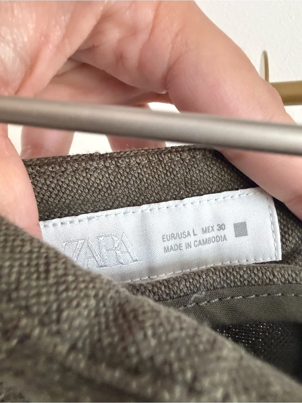 Zara women’s wide leg pants linen blend